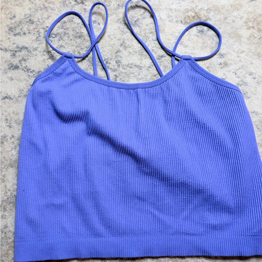 Colsie Women's Purple Ribbed Camisole